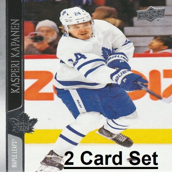 Kasperi Kapanen Toronto Maple Leafs Hockey Card Collection - 2 Card Set - Picture 1 of 3